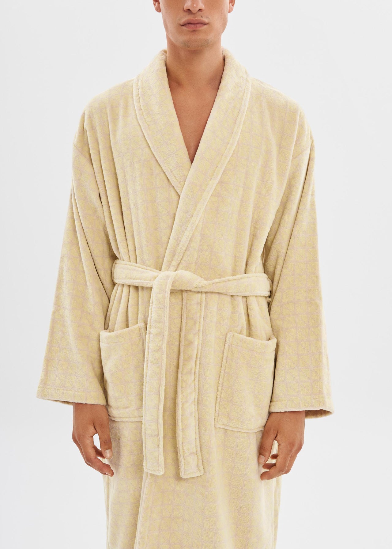 Bathrobe |  Velour Geo Triangle