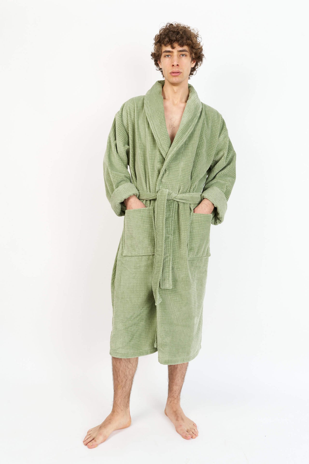 Bathrobe | Velour Laurel Green